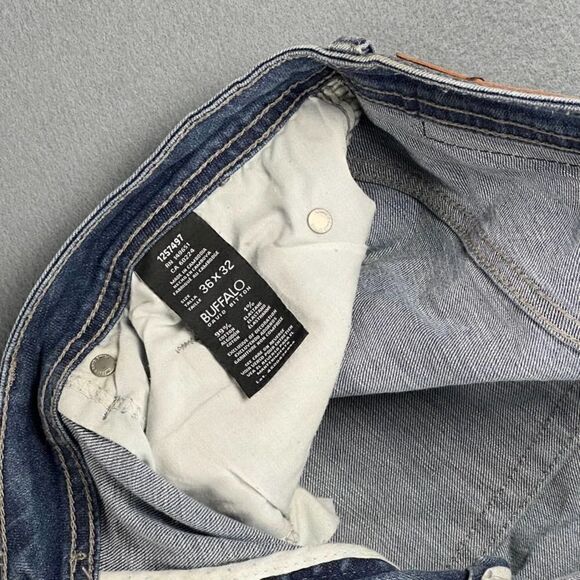 Buffalo Jeans Men's 36x32 David Bitton Jackson-X Straight Stretch Medium Wash - Picture 6 of 9